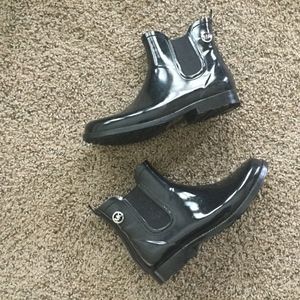 Black Michael Kors Rain Boots